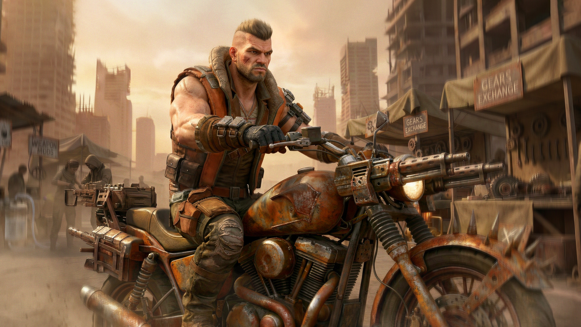 Bloc Zero — FPS post-apocalyptic character art