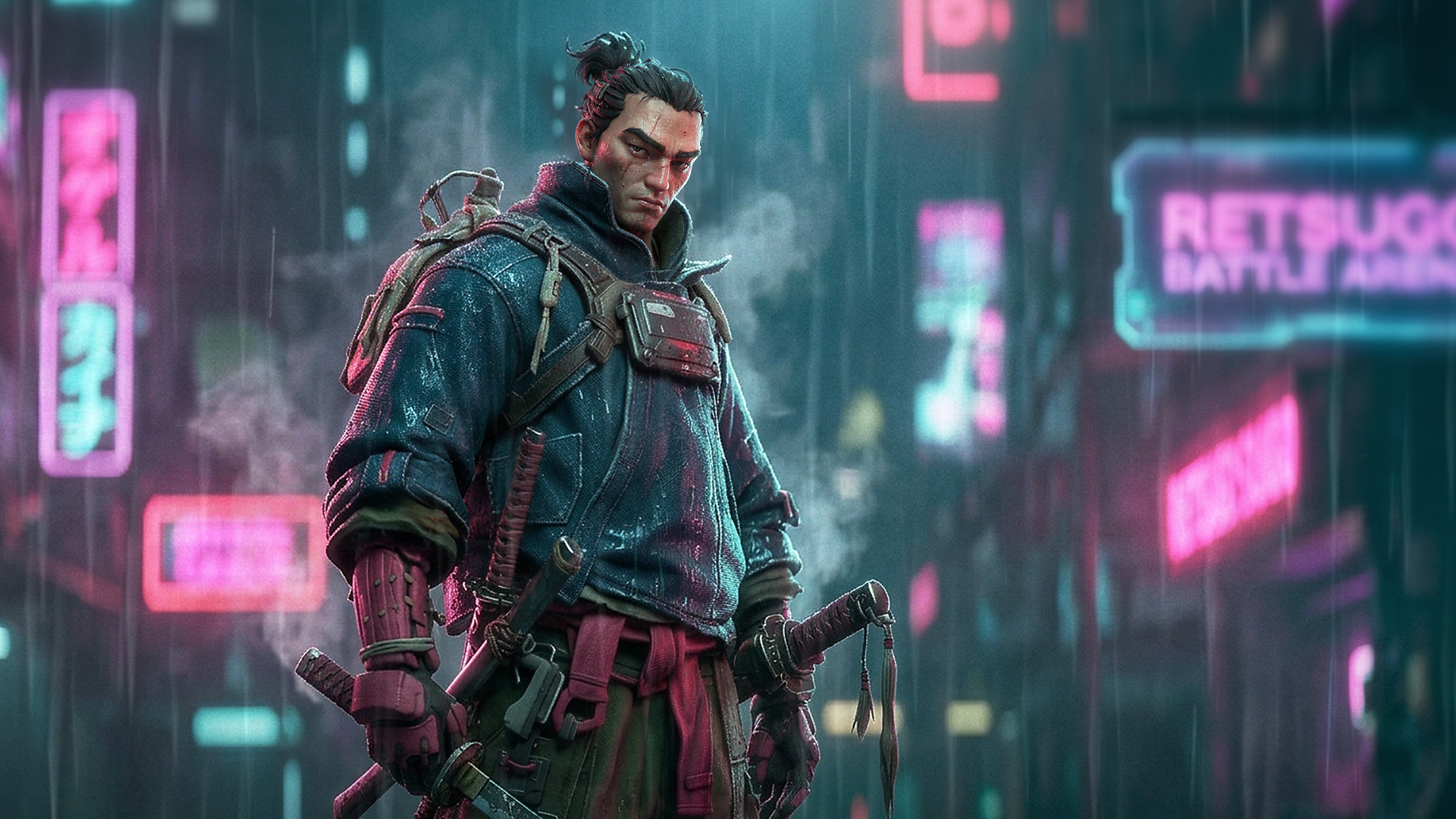 Ronin Rain — Tactical AAA concept art